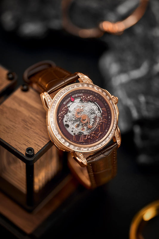 DRACONIS | GOLDEN BROWN DRAGON AUTOMATIC WATCH | A MCLARO EDITION WATCH