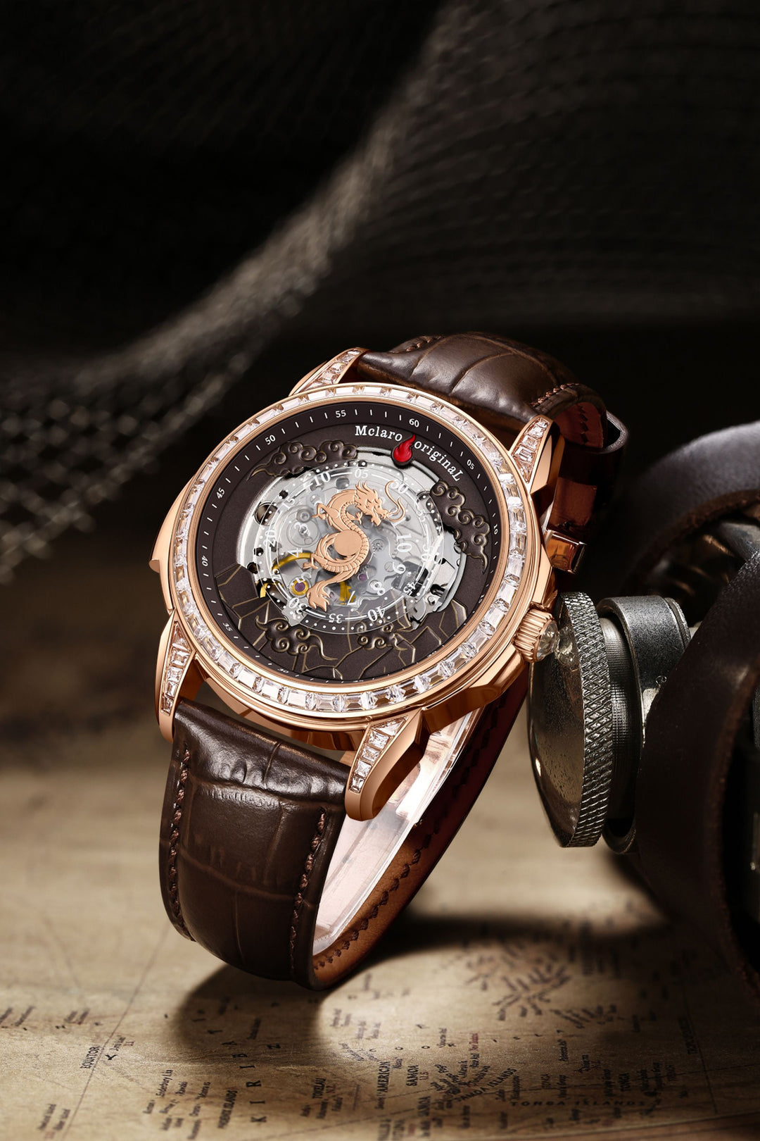 DRACONIS | GOLDEN BROWN DRAGON AUTOMATIC WATCH | A MCLARO EDITION WATCH