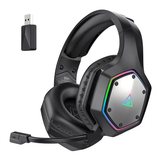EKSA 2.4GHz Wireless Headset E1000 BT 7.1 Surround Wired Gaming Headset with ENC Mic Low Latency 7.1 Headset for PC PS4 PS5 Xbox