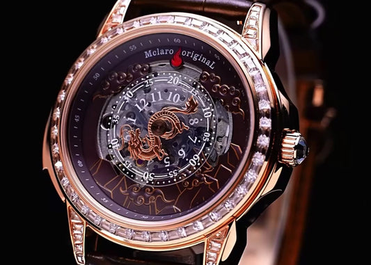 DRACONIS | GOLDEN BROWN DRAGON AUTOMATIC WATCH | A MCLARO EDITION WATCH